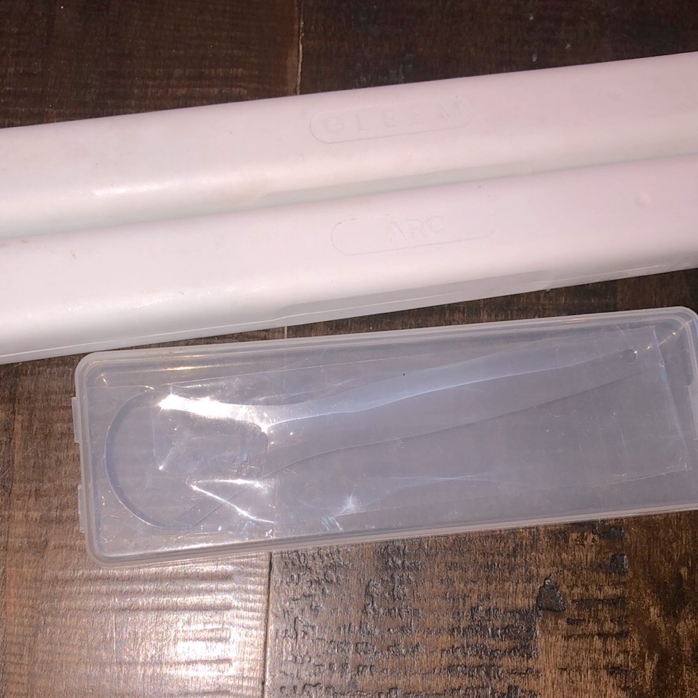Toothbrush containers and tongue scraper